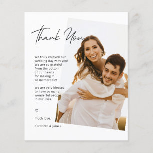 Merci Mariage simple écrit à la main