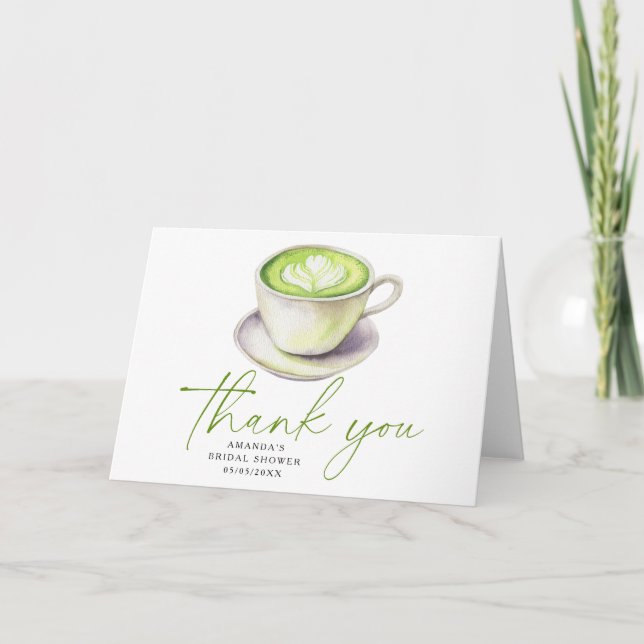  Merci Matcha Tea Enterrement de vie de jeune fill (Devant)