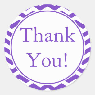 Merci mauve personnalisé Sticker et Étiquette pr