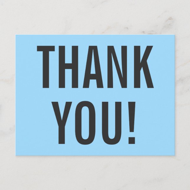 "MERCI" minimaliste ! Carte postale (Devant)