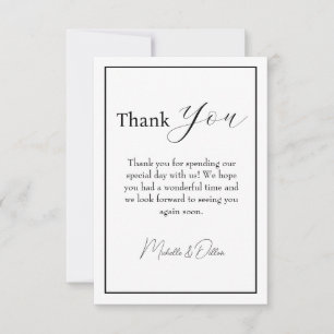 Merci - Minimaliste, Cursive, Mariage
