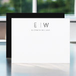 Merci minimaliste moderne élégant classique<br><div class="desc">Express gratitude avec style en utilisant nos Cartes de Remerciements Monogramme minimaliste Élégant Moderne Classique. Conçues avec soin, ces cartes allient élégance intemporelle et minimalisme contemporain, ce qui en fait le choix idéal pour transmettre votre appréciation. Réalisées avec précision et attention aux détails, ces cartes de remerciement ne sont pas...</div>