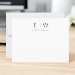 Merci minimaliste moderne élégant classique<br><div class="desc">Express gratitude avec style en utilisant nos Cartes de Remerciements Monogramme minimaliste Élégant Moderne Classique. Conçues avec soin, ces cartes allient élégance intemporelle et minimalisme contemporain, ce qui en fait le choix idéal pour transmettre votre appréciation. Réalisées avec précision et attention aux détails, ces cartes de remerciement ne sont pas...</div>