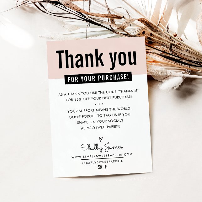 MERCI MODERNE insérer client mignon rose pâle (Créateur téléchargé)