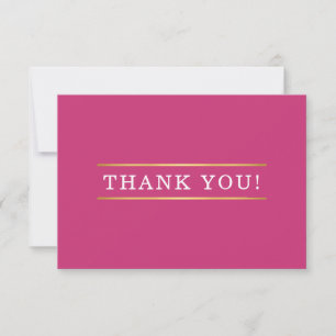 MERCI moderne simple rose chaud blanc or détail