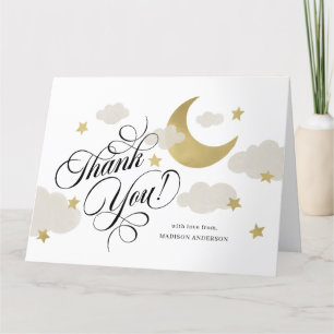 Merci Moon Stars Baby shower nuageux