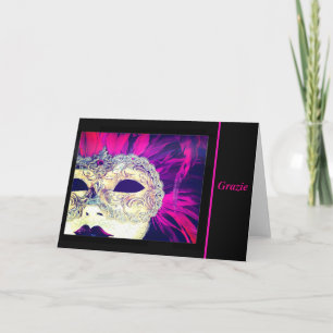 Merci mystérieux masque vénitien