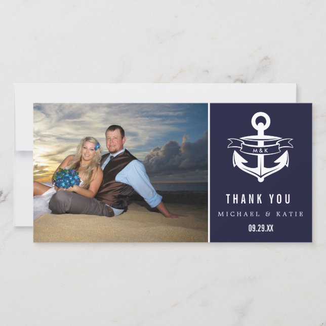Merci nautique | CARTE PHOTO (Devant)