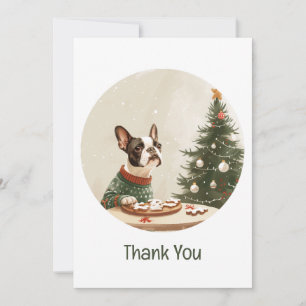 Merci Noël Boston Terrier Chien