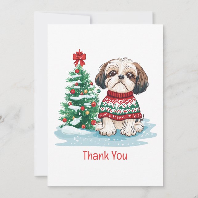 Merci Noël Shih Tzu Chien (Devant)