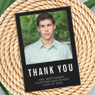 Merci noir blanc pour la graduation