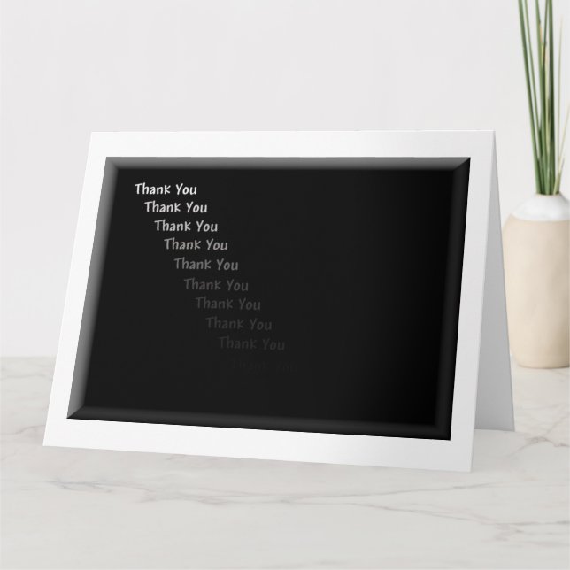 Merci noir et blanc (Devant)