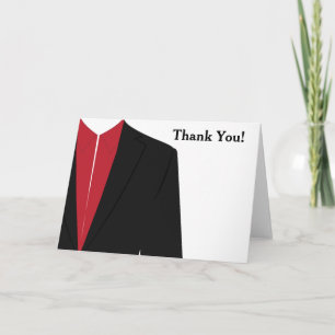 Merci noir et rouge Tuxedo