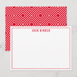 MERCI NOTER moderne nom minimal rouge festif