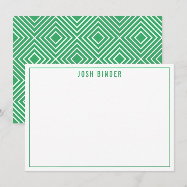 MERCI NOTER moderne nom minimal vert (Devant / Derrière)