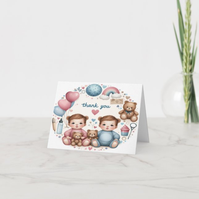 Merci Notes pour les filles jumelles ou le nouveau (Devant)