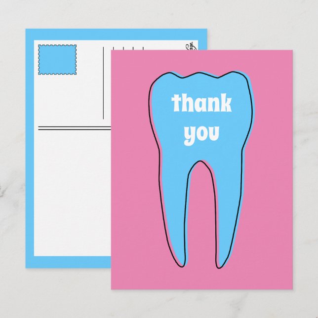 MERCI oddrex dent Carte postale (Devant / Derrière)