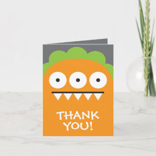 Merci orange de monstre