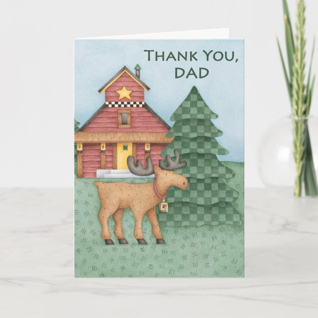 Merci Papa - Carte de voeux (Devant)
