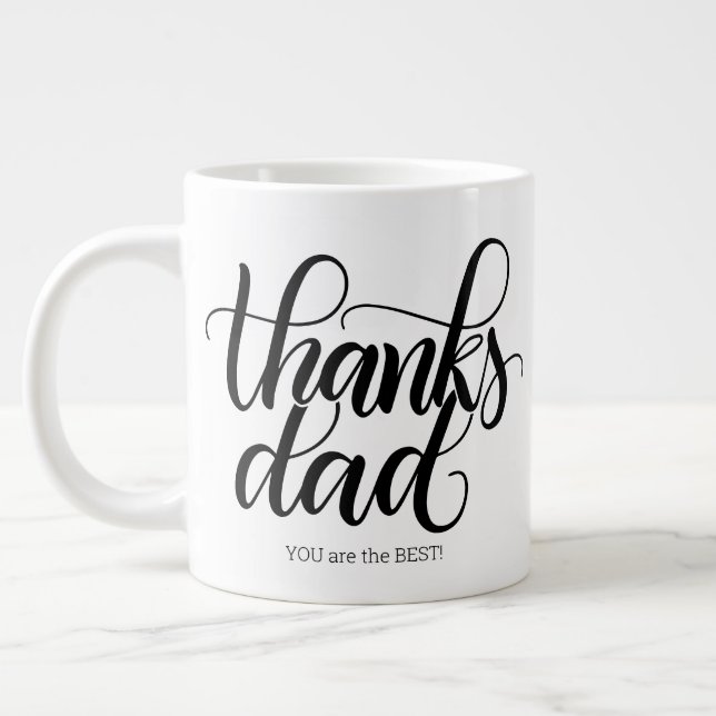 Merci papa, tu es le meilleur ! - Mug Jumbo 20oz (Gauche)