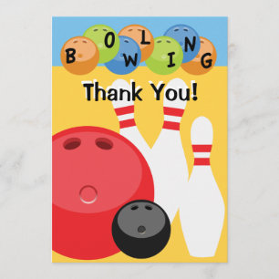 Merci personnalisable de bowling