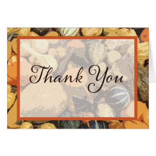 Merci personnalisable de courge d'automne