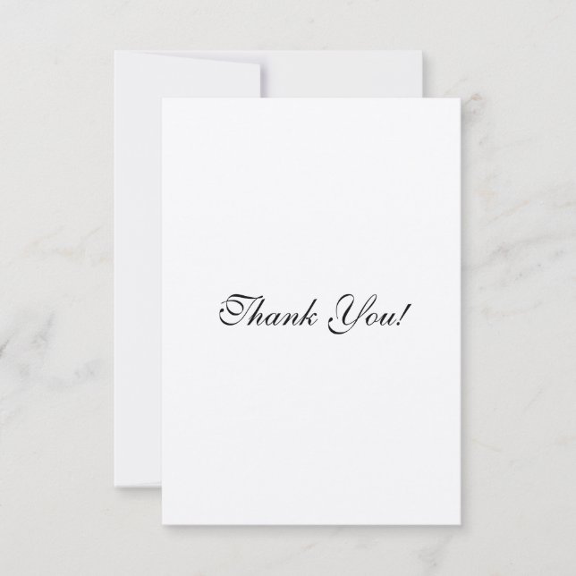 Merci personnalisable d'ensembles de faire-part de (Devant)