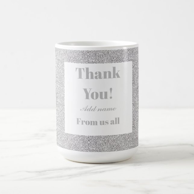 Merci personnalisé de nous tous mug (Centre)