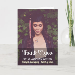 Merci personnalisé personnalisé de graduation phot