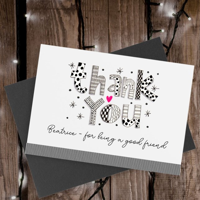 Merci personnalisé pour être ma carte d'ami (Créateur téléchargé)