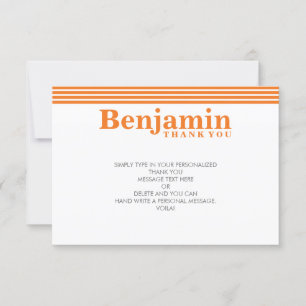 MERCI PERSONNALISÉ REMARQUE cool moderne en gras n