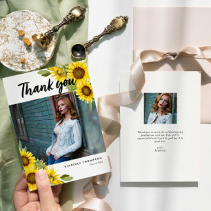 Merci photo de diplôme Script tournesol