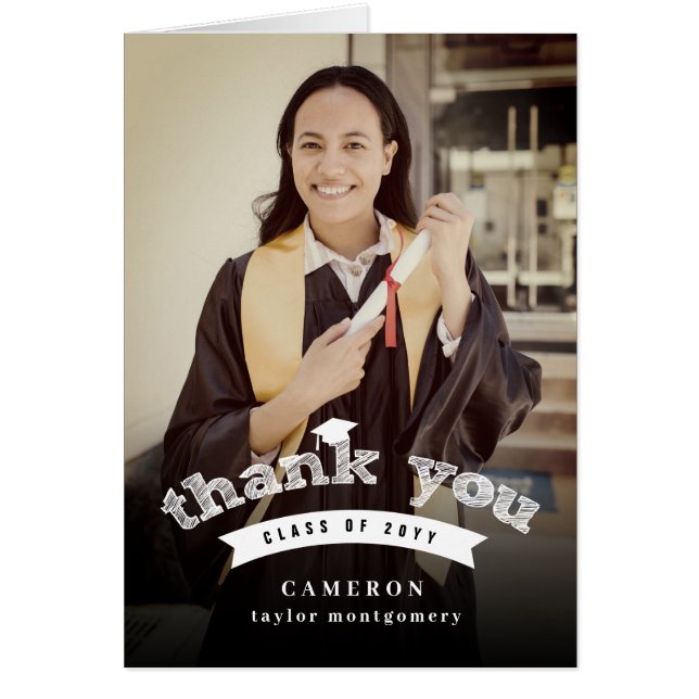 Merci photo de la casquette de graduation de dessi (Devant)