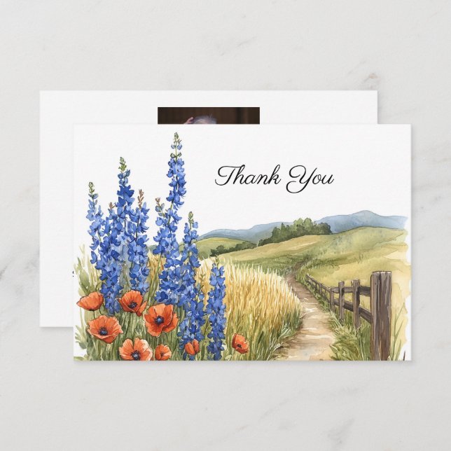 Merci photo de l'enterrement de campagne (Devant / Derrière)