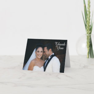 Merci photo de mariage élégant