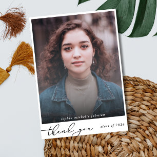 Merci photo de script moderne simple