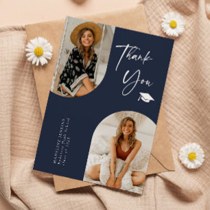 Merci photo Double Arch Navy Blue Graduation