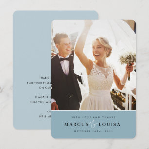 MERCI photo élégant mignon et bleu poussiéreux