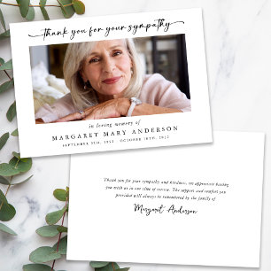 Merci Photo Funéraire Pour Votre Carte Sympathique