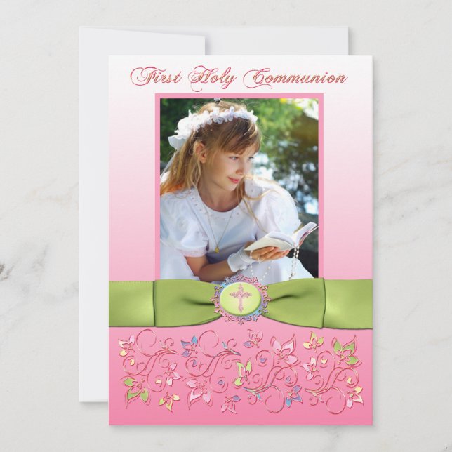 MERCI photo IMPRIMÉ RIBBON Holy Communion (Devant)