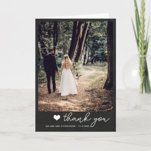 Merci photo Mariage Chalkboard Couple Script