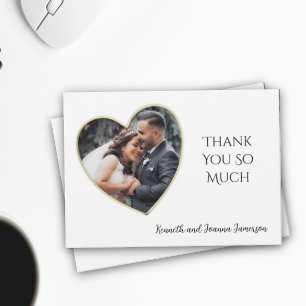 Merci photo Mariage Gold EEdge Heart Frame