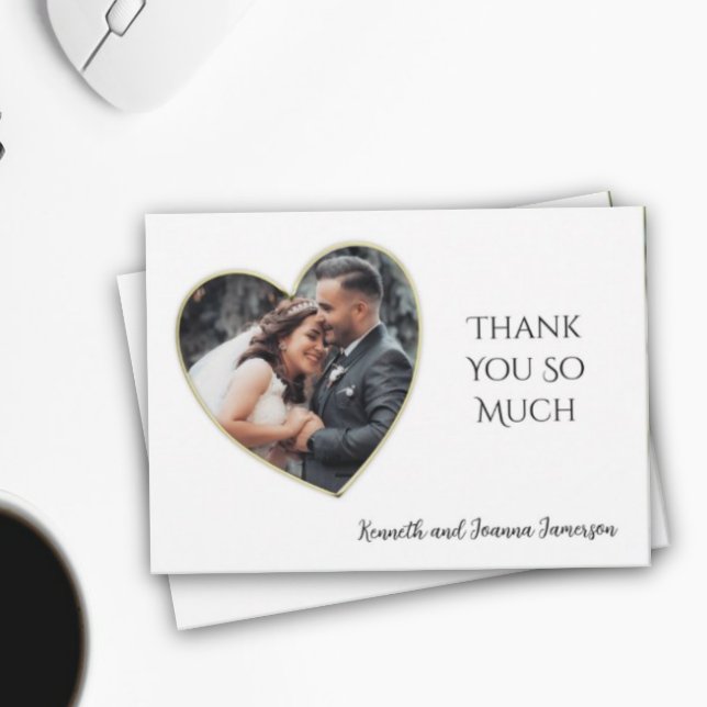 Merci photo Mariage Gold EEdge Heart Frame (Créateur téléchargé)