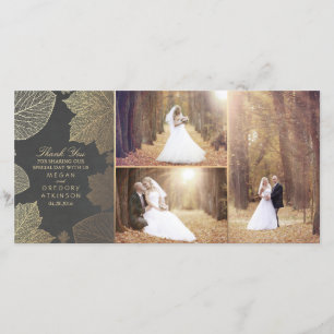 Merci photo Mariage Gold Fall Leaves