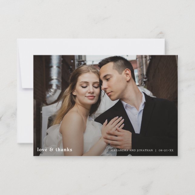 Merci photo Mariage moderne (Devant)