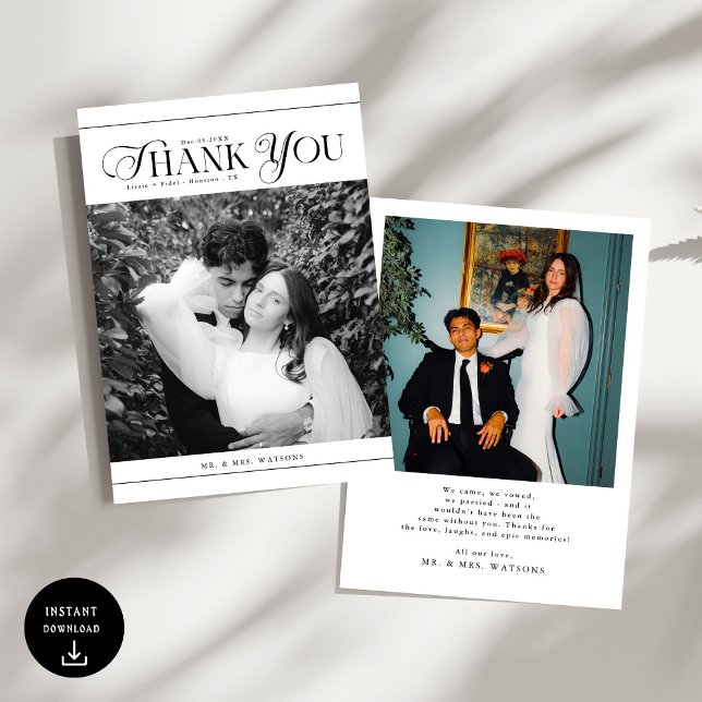 Merci photo Mariage moderne (Créateur téléchargé)