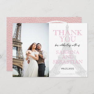 Merci photo Mariage Paris rose