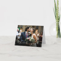 Merci photo mariage personnalisé avec Modèle texte