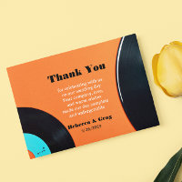Merci photo Mariage Retro Vinyl Record