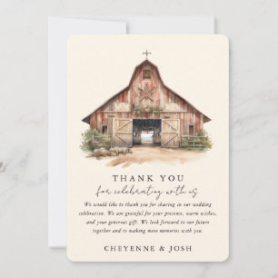 Merci photo Mariage Western Modern Rustic
